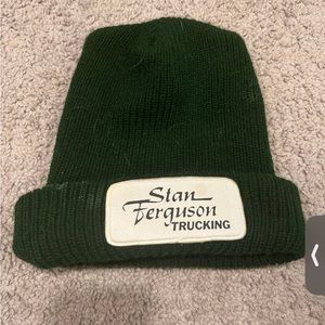 Stan Ferguson trucking green beanie